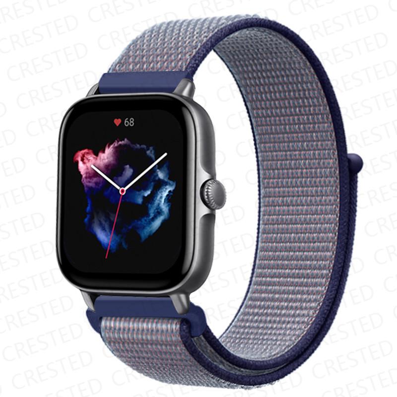 20mm 22mm Watch Band For Amazfit GTS/2/2e/4/3/mini GTR 4/2/3/Pro 47mm stratos 3 Nylon Bracelet pulseira correa Amazfit bip strap