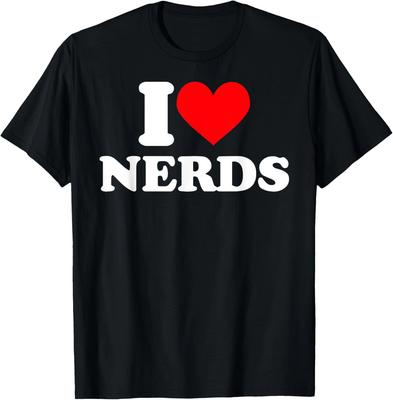Ich liebe Nerds Ich Herz Nerds Lustiges Schulschüler Nerd T-Shirt