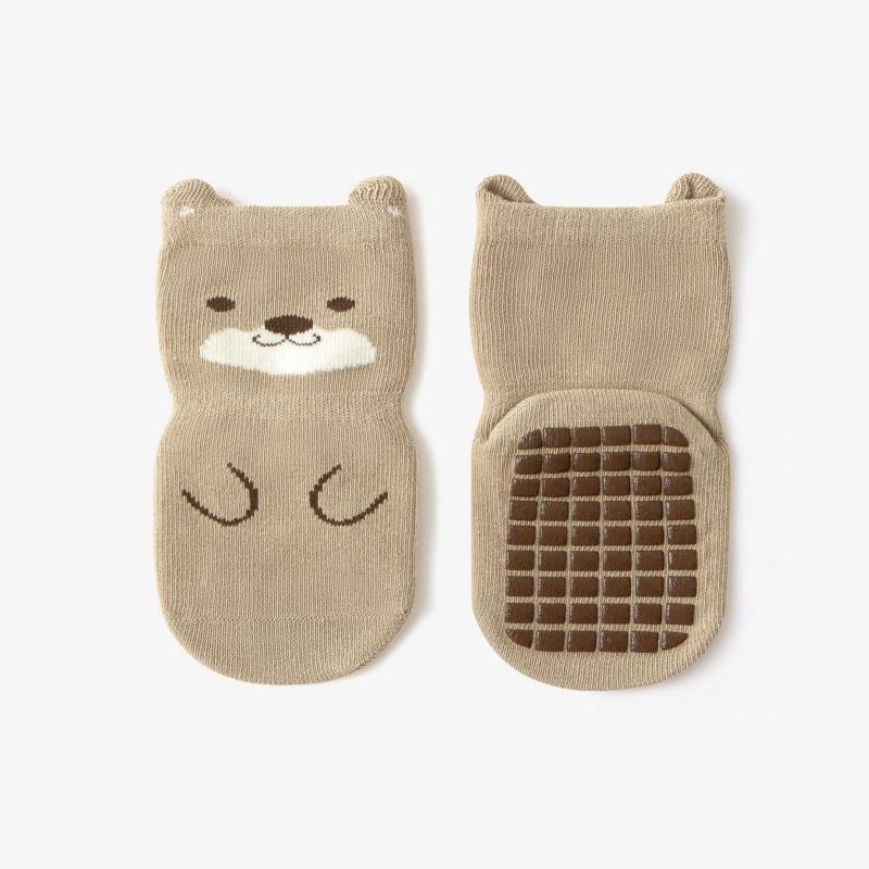 Kids Non-Slip Socks Cute Cartoon Pattern Baby Boys Girls Floor Socks Comfortable Breathable for Toddler Children Spring