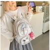 Schoolbag New Transparent Backpack Light and Simple Middle School Backpack Korean Version Casual Large Capacity Japanese and Korean Ins Pain Bag