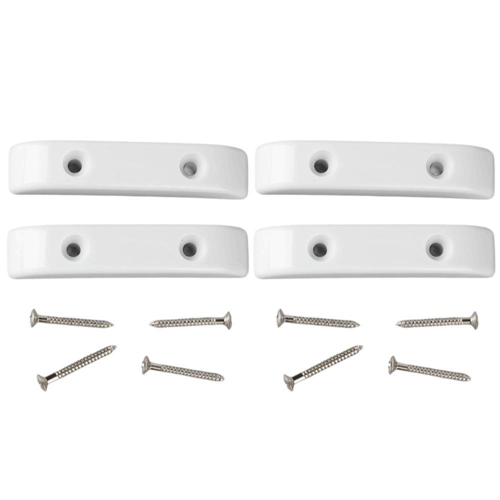 4PCS White Bass Guitar Thumb Rest Plastic Bass Finger Rest Anti Slip Bass Thumb Rest Guitar