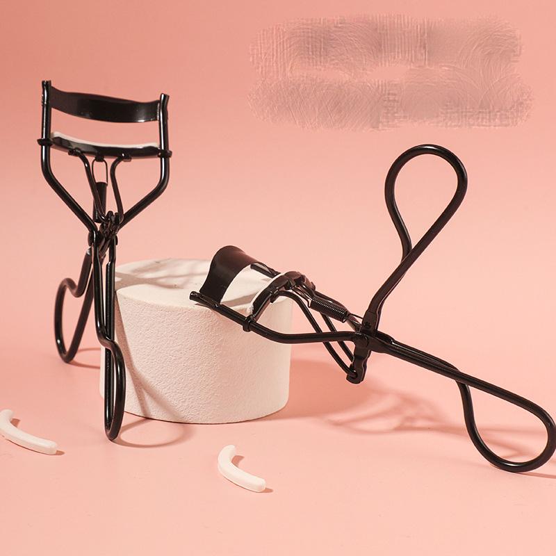 Schwarzer Mini Wimpernzange Einfaches und Langanhaltendes Styling Sonnenblume Kompakte und Praktische Wimpernzange Biegeclip