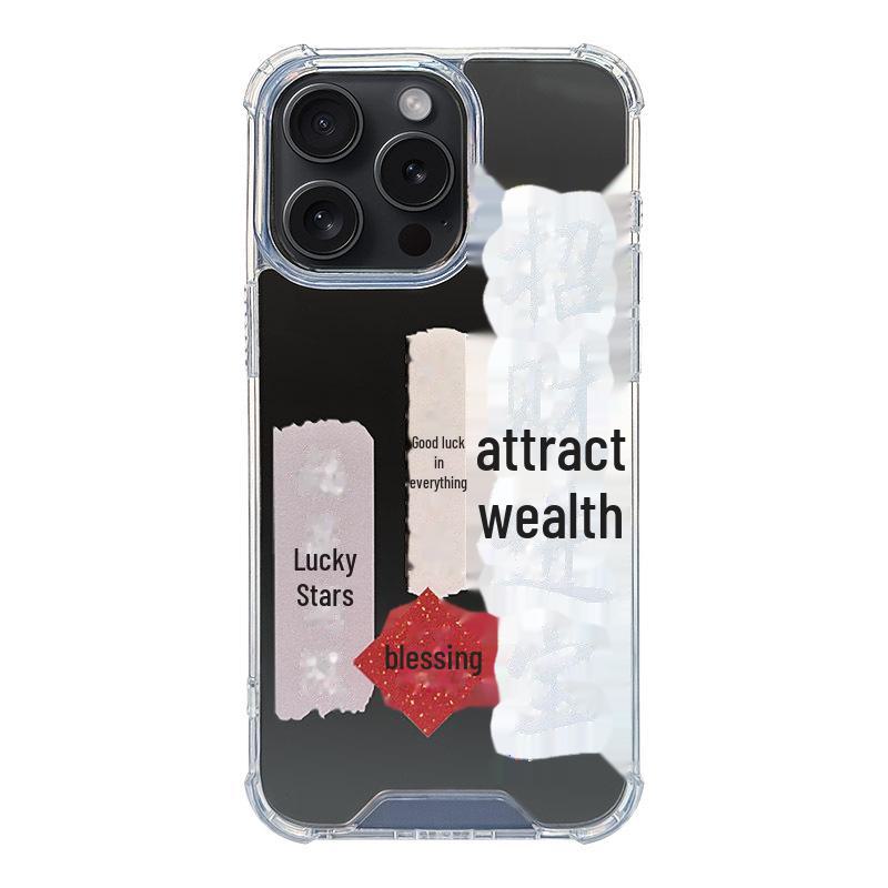 

Прозрачный чехол Zhaocaijinbao в китайском стиле для Apple 13 Pro/14 Pro Max/15 Pro/16 iPhone 13 Mini (5.4 )