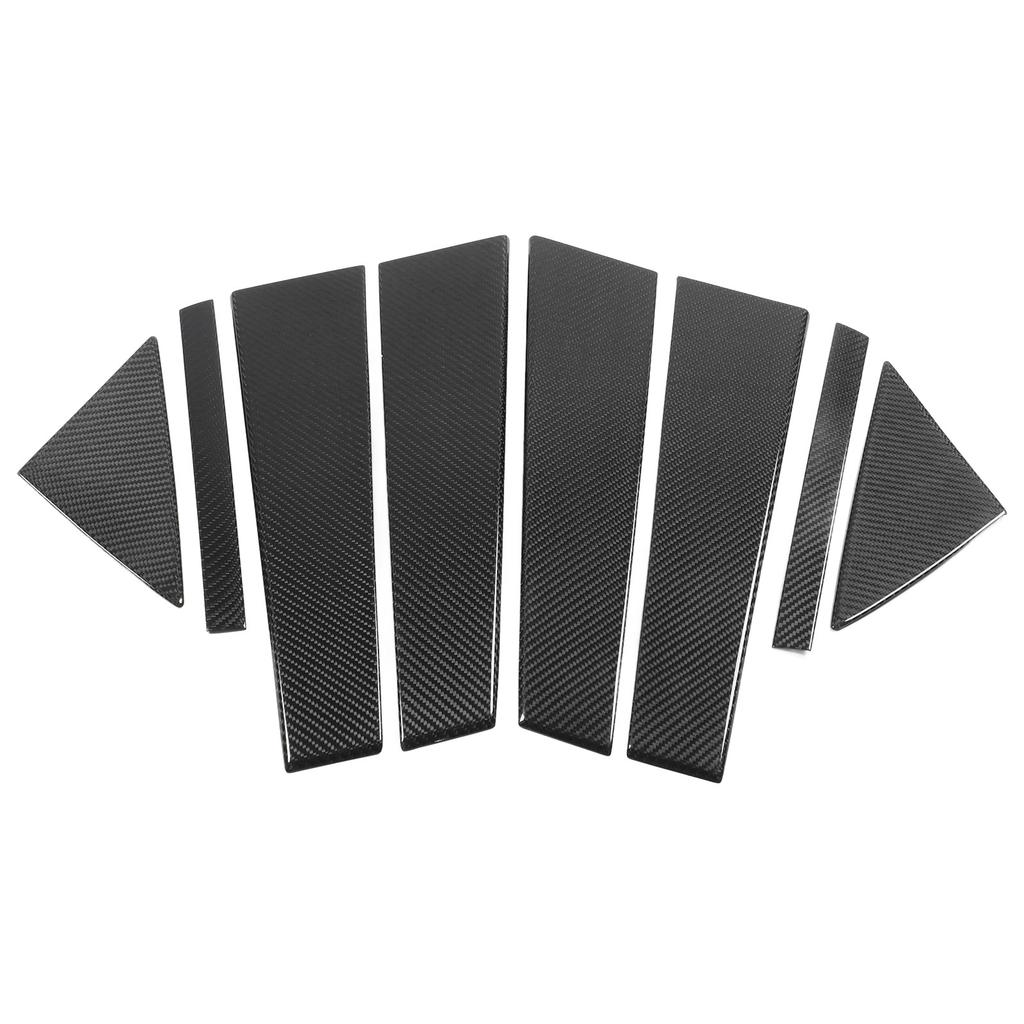 8PCS A Pillar Cover Carbon Fiber B Pillar Sticker Universal Left Right Hand Drive Replacement For Kia Stinger 2018 to