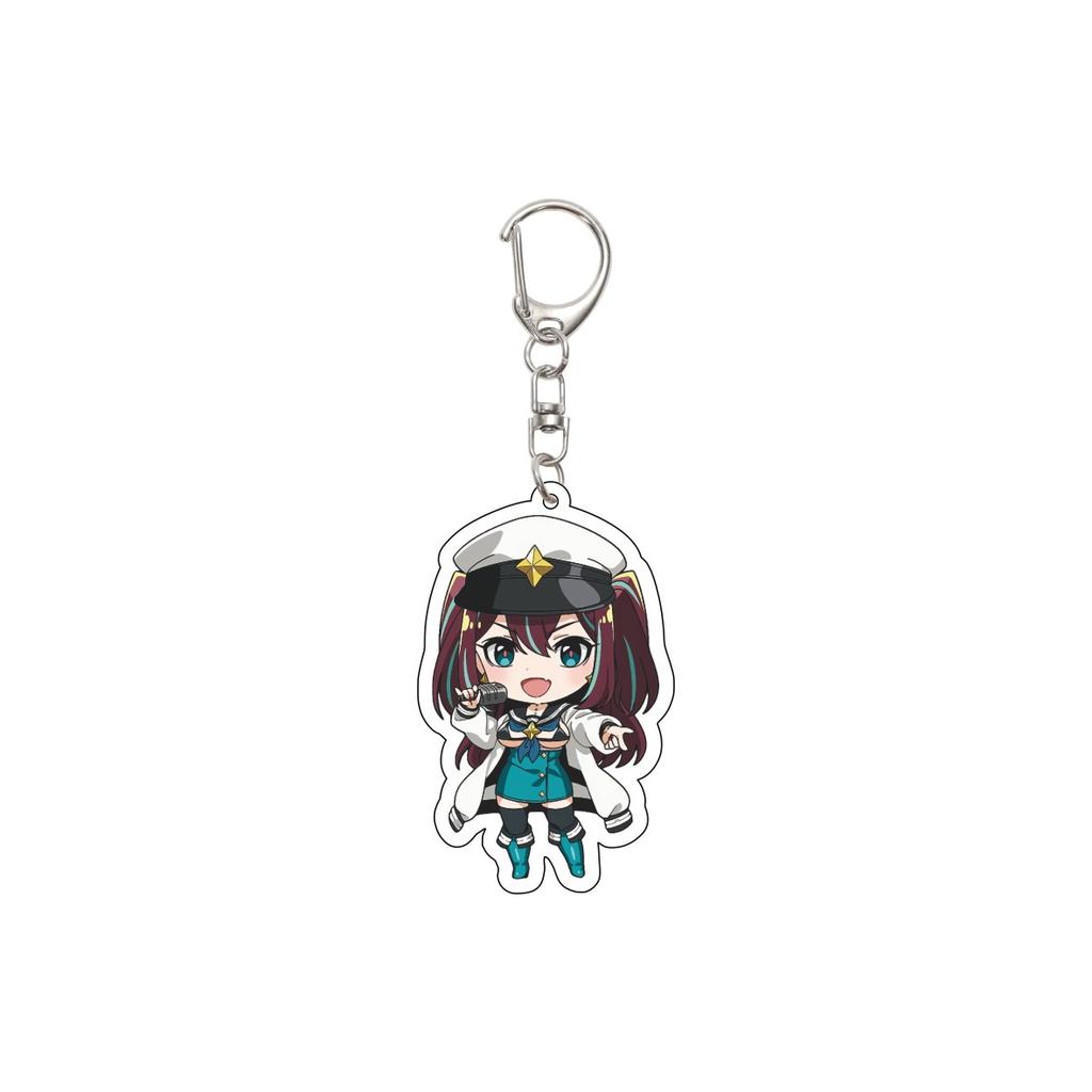 55MM Anime Gushing over Magical Girls Keychain Hiiragi Utena Key Chain Acrylic Model Plate Christmas Gifts