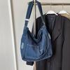 New Large-capacity Denim Shoulder Bag Season New Casual Versatile Fashion Oblique Span Bag Commuter Women's Bag