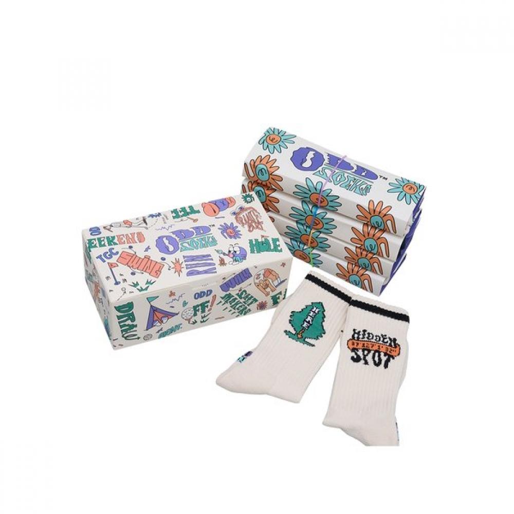 Coolmax Odd Socks Camping Crew Socks 4 Pack