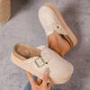 Fashion Women Mules Shoes Retro Style Rubber Sole Sandals 2025 New Slip-On Slippers Fashionable Thick Heel Slippers Women Slides Women