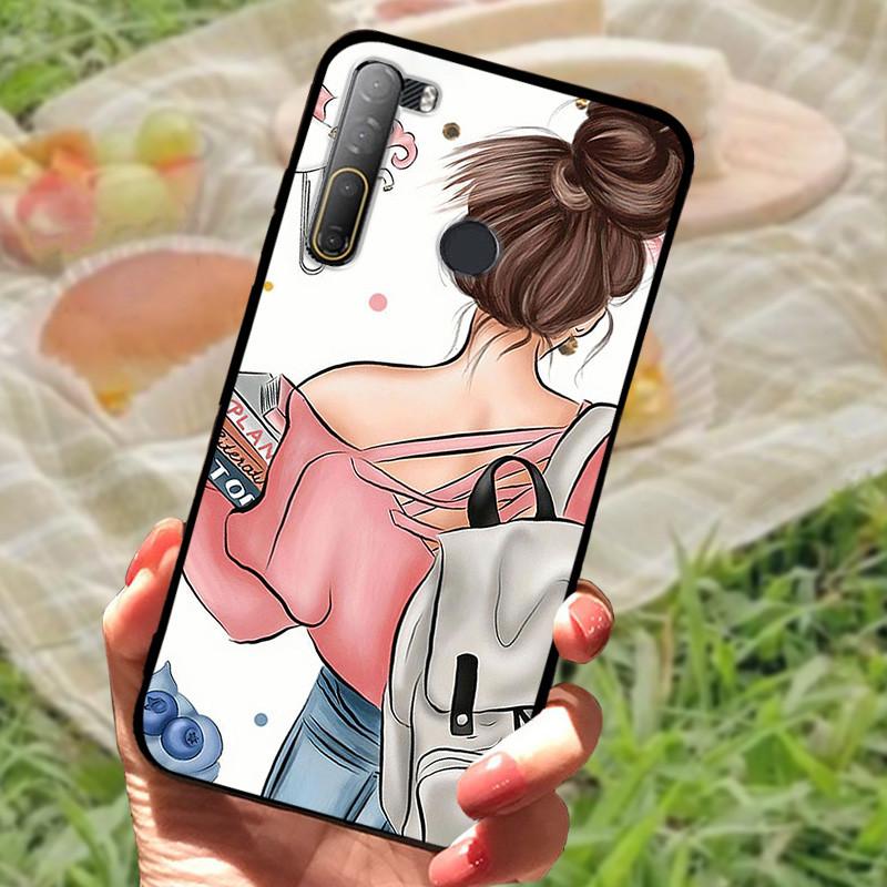 For HTC Desire 20 Pro Case Cover For Desire20 Pro Silicone Soft Marble Black Bumper Funda Coque for HTC Desire 20 Pro Protective