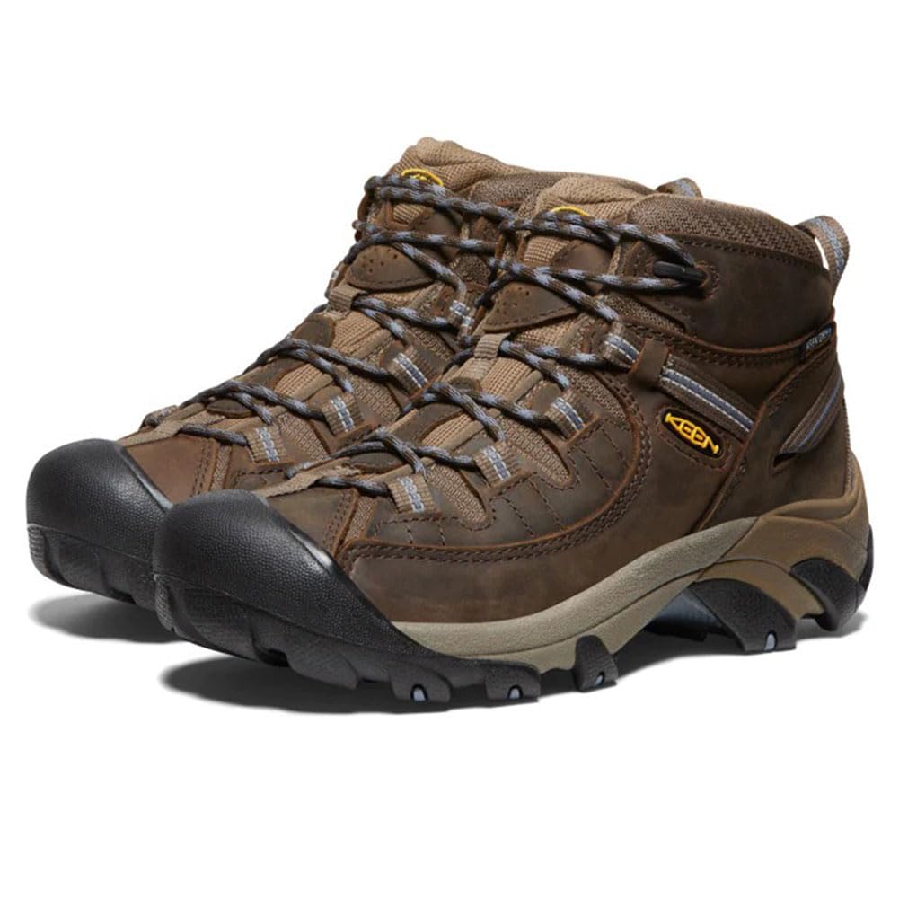 KEEN Targhee Two Mid Waterproof Trekking Slate Size Shoes, Women's, 1004114, Black/Flint Stone, 7.5 (24.5cm)