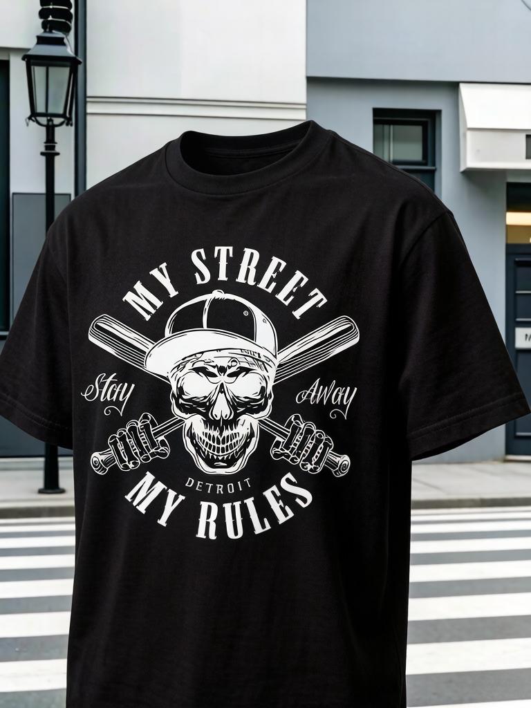 Unisex Gothic Streetwear Ist Vielseitig Unisexs T-Shirts Streetwear Marke Damen T-Shirts, Die Vielseitig Sind Luxuriöse Unisex Kleidung