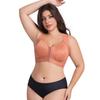 Plus Size Wireless Lace Front Buckle Push-Up French Sleep Bra