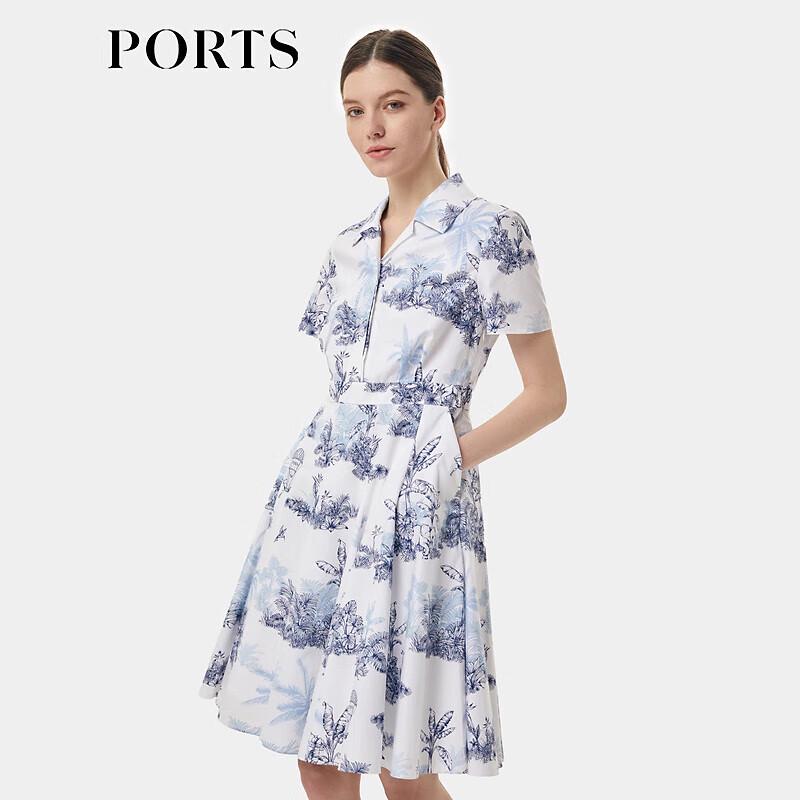 

PORTS Women s Spring/Summer Vintage Chic Printed Dress M