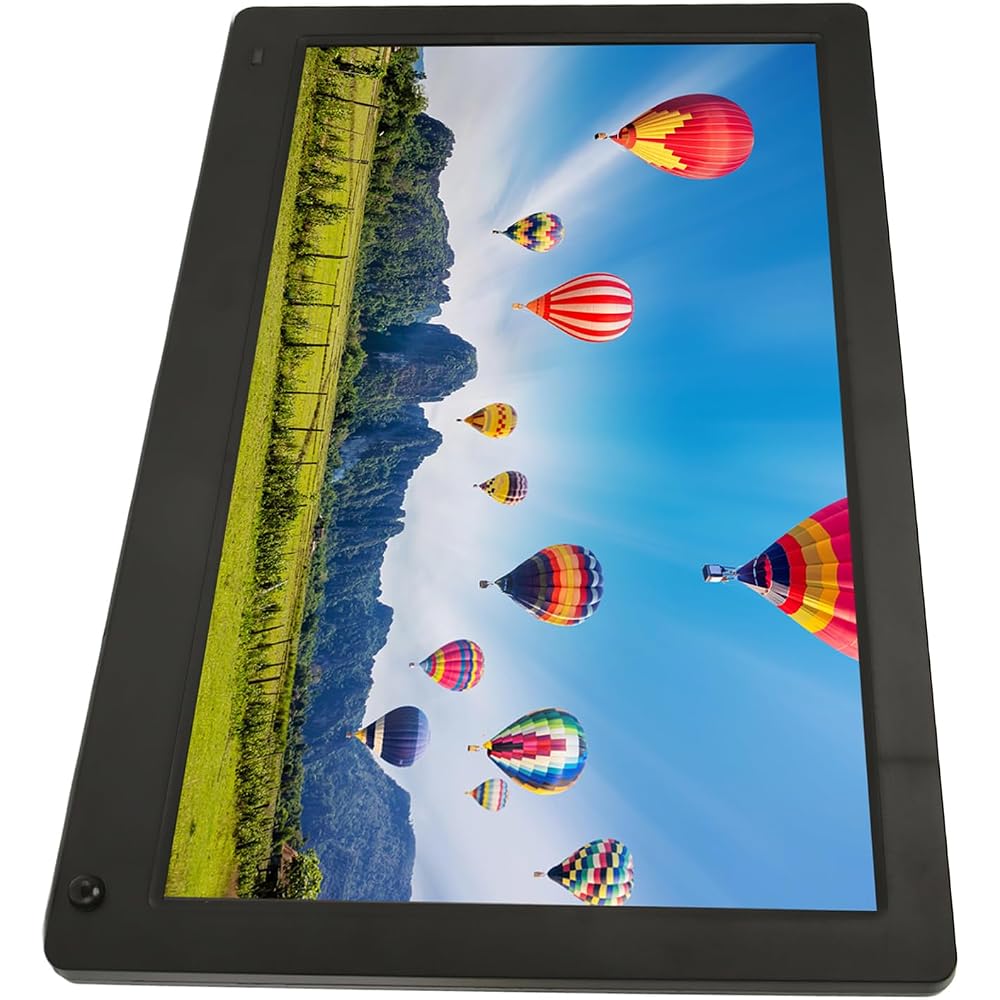 15.6-inch Digital Photo Frame, Electronic Digital Photo Frame, 16:9 IPS Display, Background Music, 100-240V (US Plug)