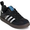 adidas Originals Samba Quickon Vestibilità Comoda Scarpe da Skate Basse per Bambini Scarpe da skate per Bambini Nero Bianco KK2178
