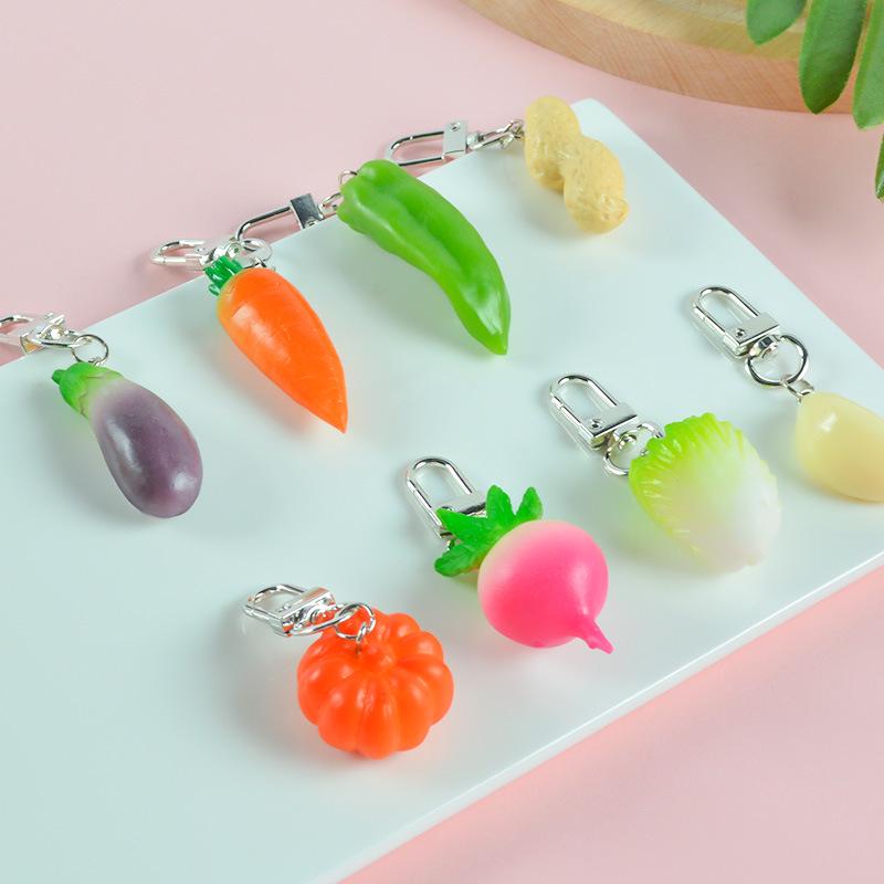 Erdbeere Obst & Gemüse Schlüsselanhänger Anhänger - Niedliches Kreatives Spielzeug & Studentengeschenk