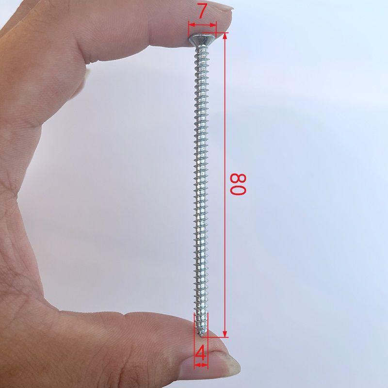 High-Strength Phillips 1022A Self-Tapping Wood Screws, Blue-White Zinc, M4/M5 for Curtain Installation and Woodworking.