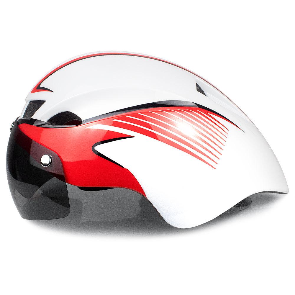 

Шлем Wildside Triathlon TT с магнитными очками — новый велосипедный шлем, готовый к соревнованиям One Size