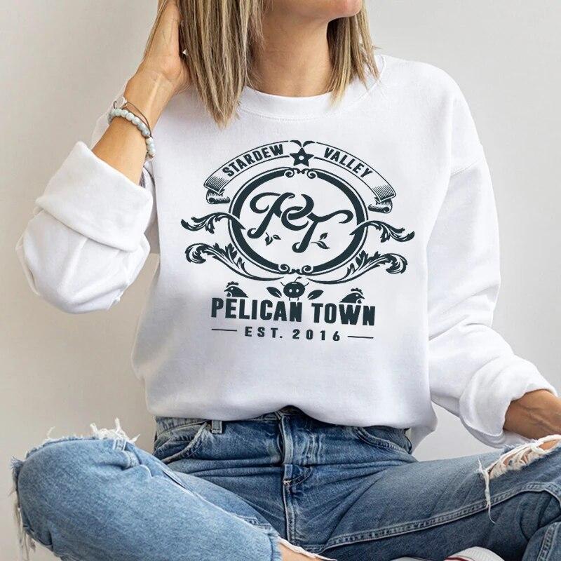 

Stardew Valley Sweatshirt Pelican Town Female Game Heavy Blend Hooded Sweatshirts Women Oversize Spring Clothes Graphic Hoody Unisex