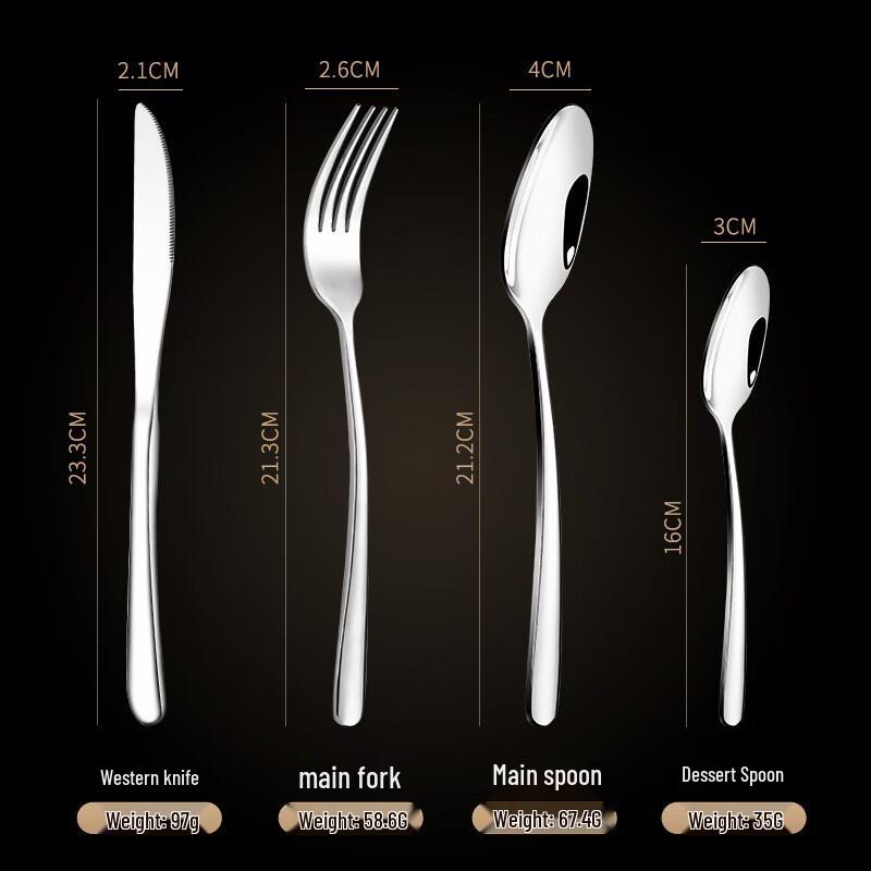 Abay Minimalist 304 Stainless Steel Cutlery Set