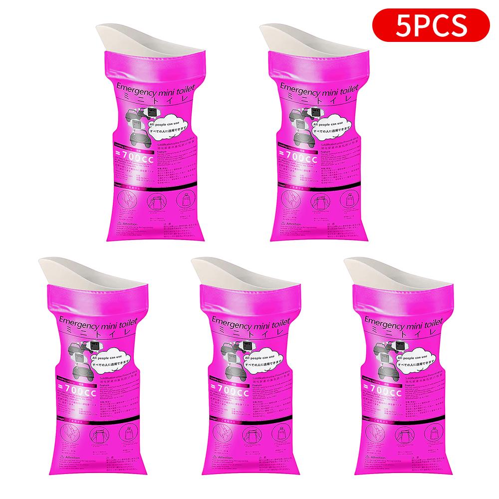 6/1PCS 700ml car urinal portable urine collector man outdoor portable urine bag female urinal Camping Emergency Easy urinal