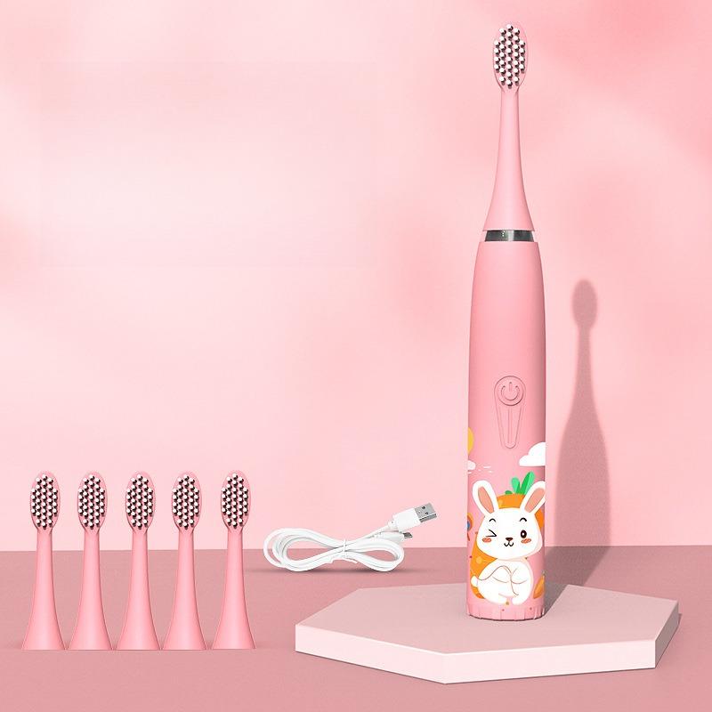 

Звуковая зубная щетка электрическая с мягкой щетиной электрическая зубная щетка оптом перезаряжаемая детская электрическая зубная щетка [1 brush head]