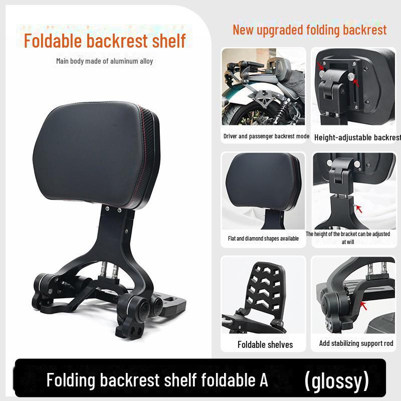 CFMOTO 250CLC Waterproof Side Bag & Anti-Fall Bumper Accessories with Folding Backrest and Step Shelves