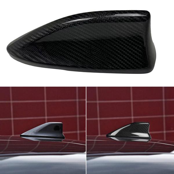 A13Z_Real Carbon Fiber Car Roof Shark Fin Antenna Trim Cover for Subaru