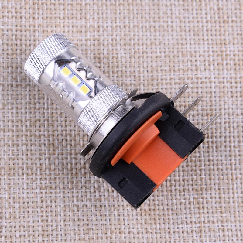 White H15 80W LED Universal Car Fog Light Lamp Headlight DRL Bulb 6000K 12V