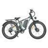 Bicicleta Elétrica de Motor Duplo Baolujie DP-2603-SJ 1500*2 Bateria 52V35AH Pneu Largo Todo-Terreno Aro 26 Bicicleta E-Mountain Bike Para Adulto