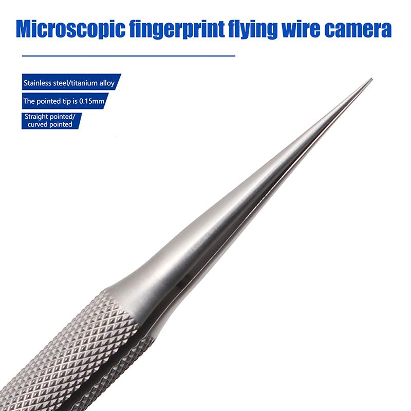 Precision Titanium Alloy Tweezers Professional Repair Fingerprint Fly Line Phone Motherboard Antimagnetic Electronics Forceps
