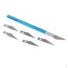 Metallgriff Handwerk Anti-Rutsch Mit 5 Stück Messer Gravierwerkzeug Papier Lebensmittel Obst