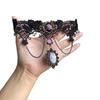 Gothic Lolita Purple Tassel Lace Choker Necklace