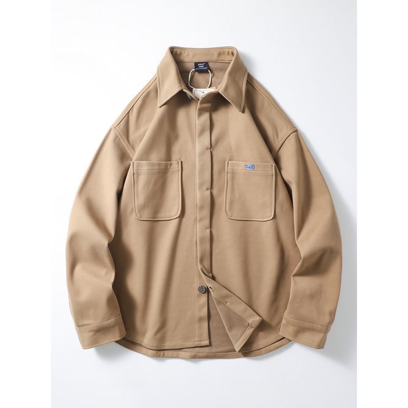 American Retro Workwear Heavy Woolen Shirt for Men, Autumn and Winter Thickened Jacket, Export Quality Warm Casual Shirt