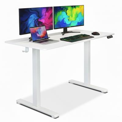 Electric Computer Desk, Automatic, Adjustable, White, 120x60 High