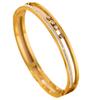 Gold-Plated Diamond-Studded Women's Bracelet - Light Luxury, European & American Style, Starry Sky Design, Stainless Steel
