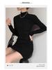 Women's Knitted Velvet Dress - Autumn/Winter, Thick, Luxurious, Short Skirt, Ideal as a Base Layer
