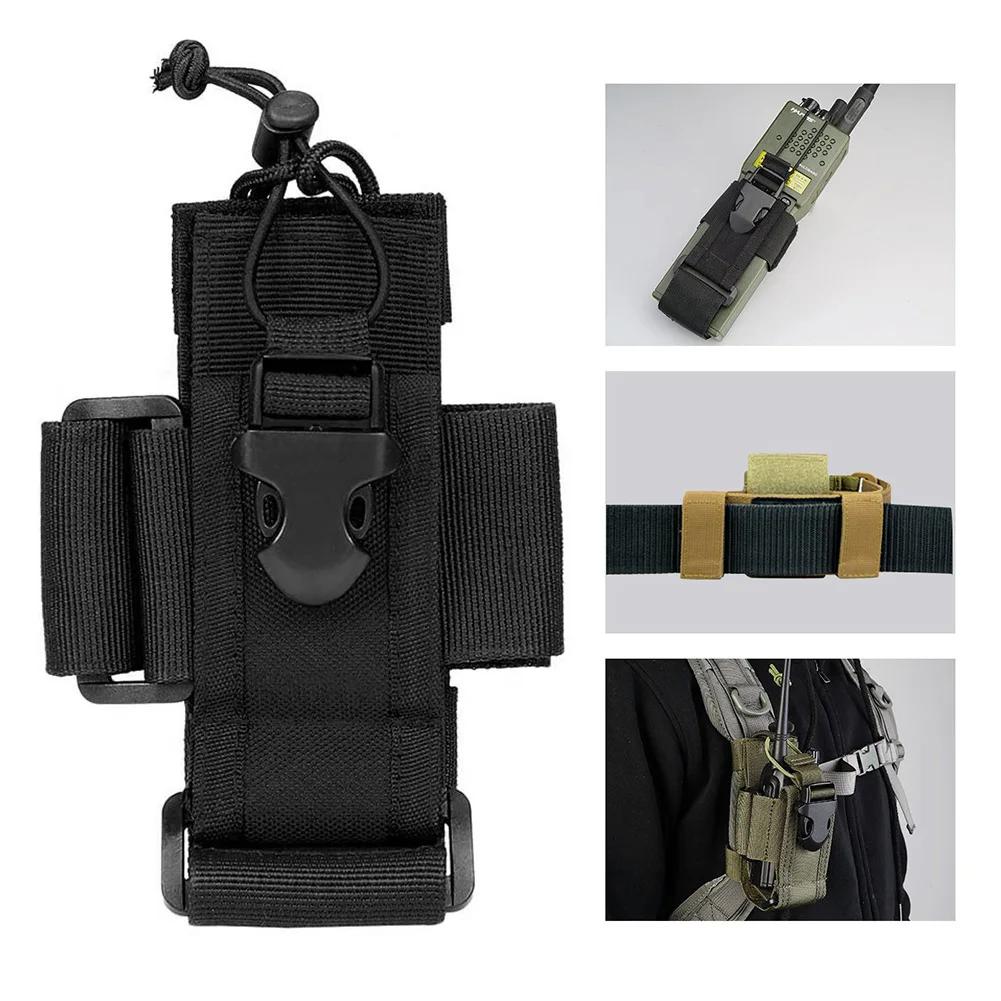 1000D Nylon Tactical Pouch Radio Walkie Talkie Holder Bag Belt Pack Hunting Accessories Magazine Pouch Outdoor Airsoft Equipment