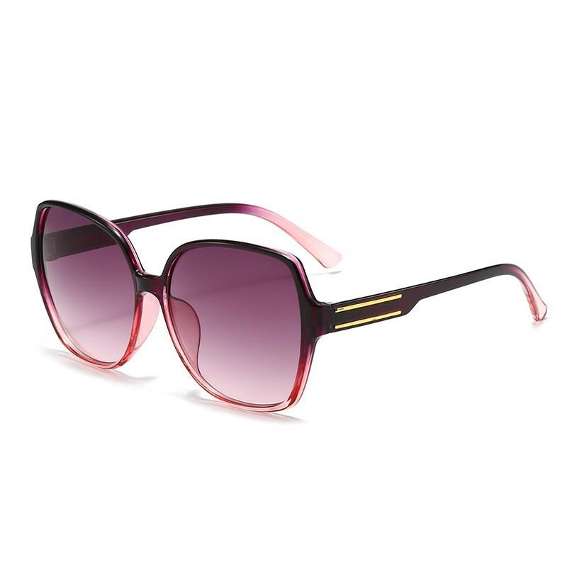 New Fashion Women Sunglasses Retro Large Frame Sun Glasses Trend Outdoor Holiday Man Eyeglasses Letter Toad Mirror Uv400