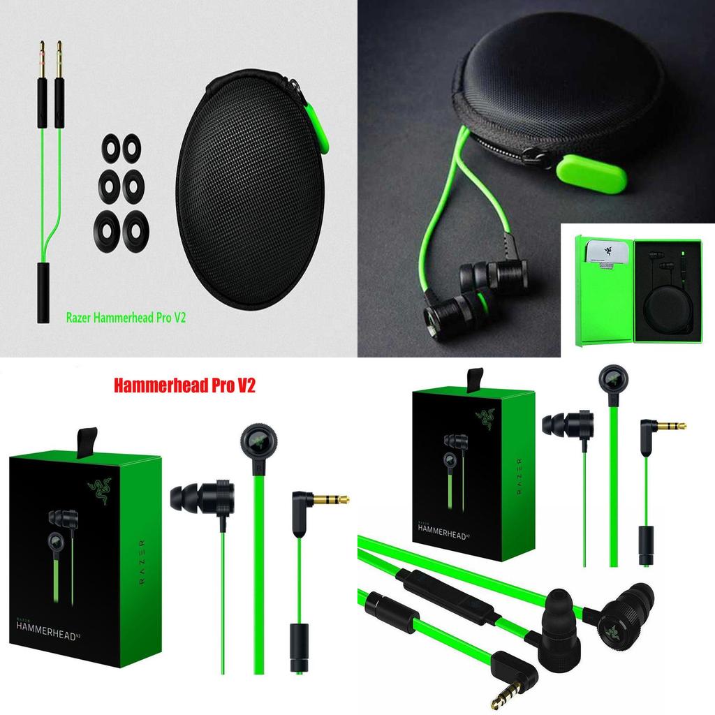 Razer Hammerhead Pro In-ear Gaming Headset With Headphone Organizer Magic Green