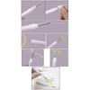 Stainless Steel Embroidery Punch Needle Set Including Adjustable 6 Head Ergonomic Handle Storage Case for Home
