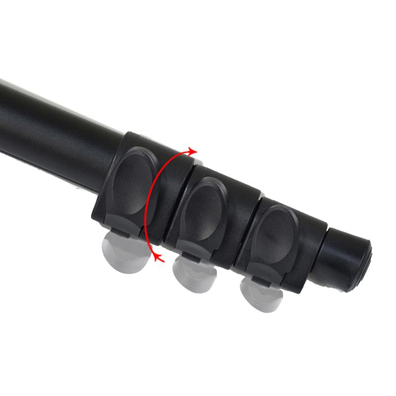Portable Aluminum Shooting Rest Monopod With V Yoke Bracket Hunting V Shaped Rack Hunting Shooting Stick With Shoulder Strap