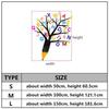 Cartoon Pencil Tree Wall Sticker Acrylic Kindergarten Wall Decals English Letter Wall Sticker Children Bedroom Study Room Decor