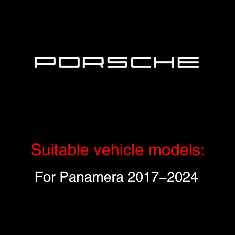 2Pcs Car Door HD Projector Lamp LED Decoration Atmosphere Light For Porsche Cayenne Panamera Macan 911 718 Taycan Boxster Cayman