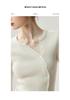 Women's Autumn Cashmere Cardigan: Slim Fit, Round Neck, Ribbed Buttons, Versatile Knit Base Layer Sweater.