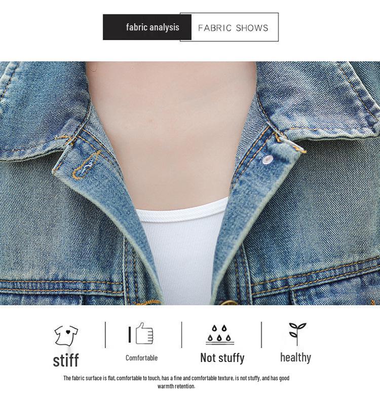 Women's Sleeveless Denim Waistcoat - Summer Trendy, Versatile, Lightweight Small Size