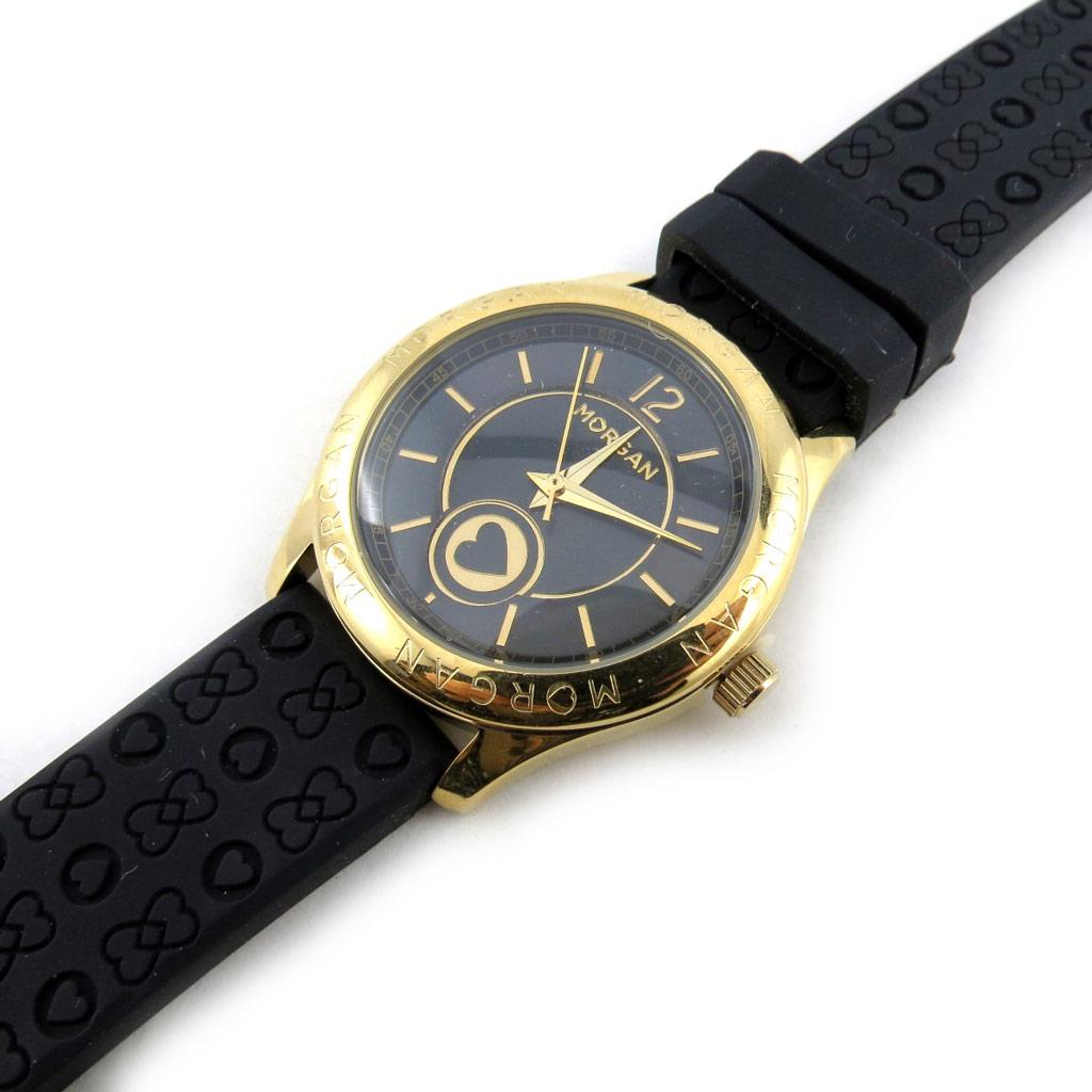 Morgan [N2413] - Montre créateur 'Morgan' noir doré (Love)