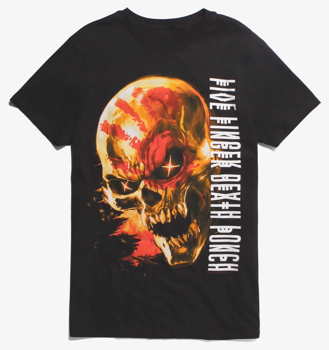 Five Finger Death Punch 5FDP CRYPTIC SKULL T-Shirt NEW Authentic & Official M