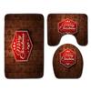 Christmas Bathroom Floor Mat Toilet Three-Piece Set