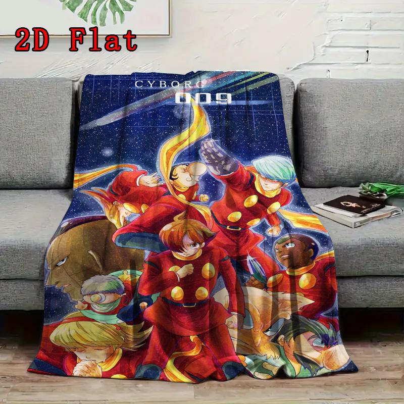Cyborg 009 2D Flat Pattern Flannel Blanket High quality All Seasons Warmth and Comfort Perfect for Christmas Gifts.SMT0917238